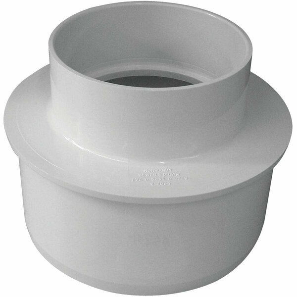 Ipex Canplas SDR 35 6 In. x 4 In. PVC Sewer and Drain Reducer Bushing 414226BC